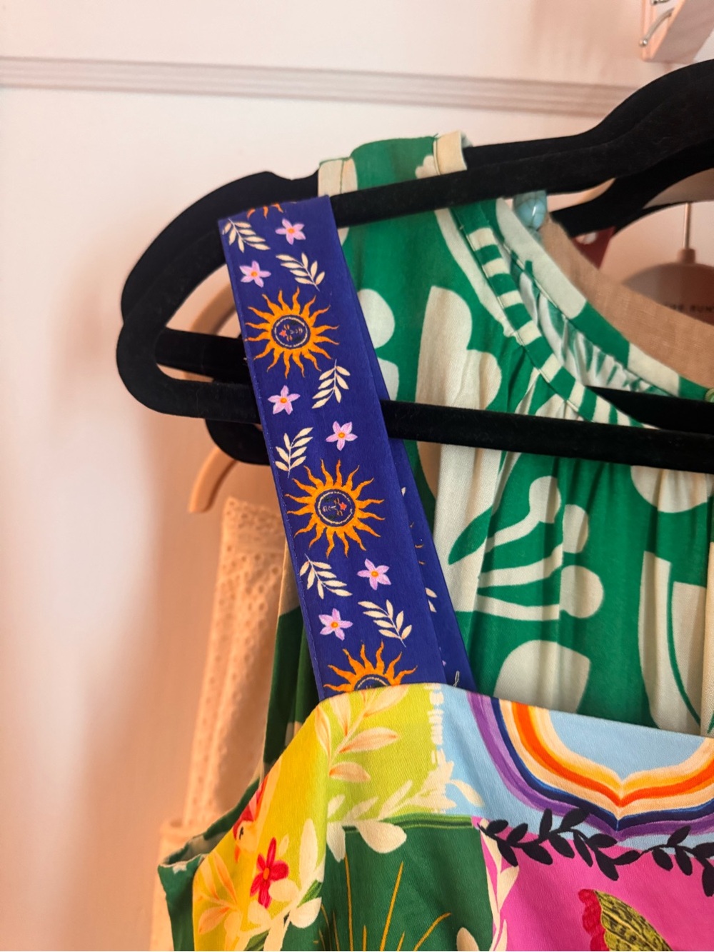 Colorful Patchwork Maxi Dress - Bright Multicolor - Picture 2 of 5